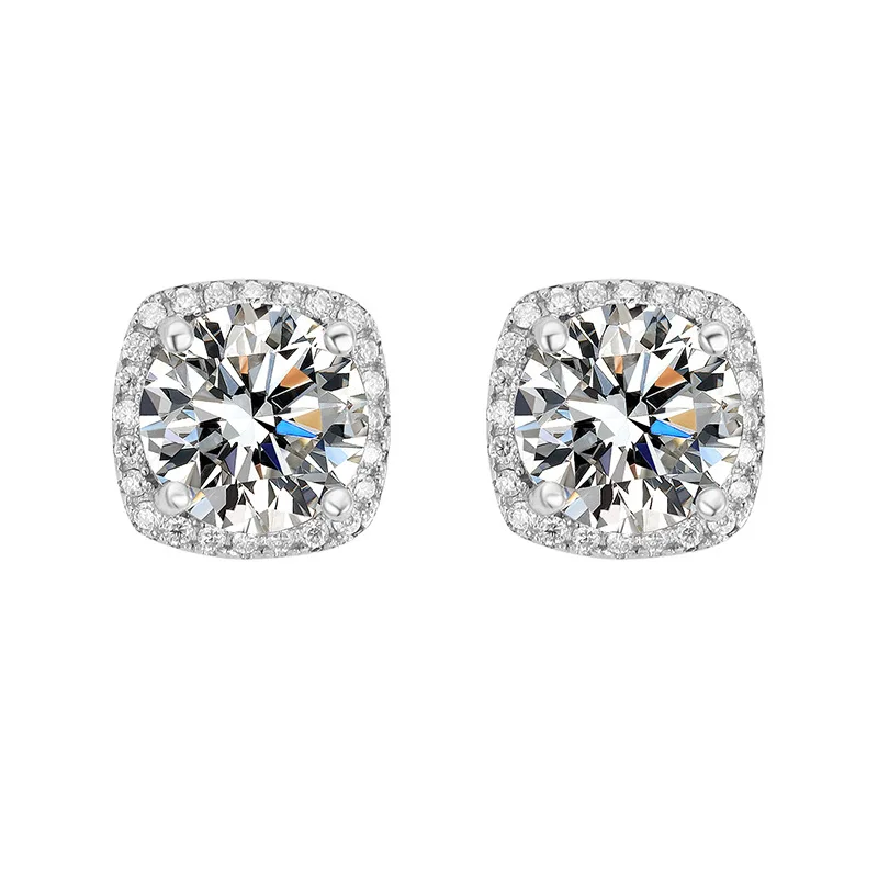 Toderi Wholesale Custom magnetic jewelry 925 Sterling silver vvs GAR certificate Moissanite magnetic earrings For Men and Women