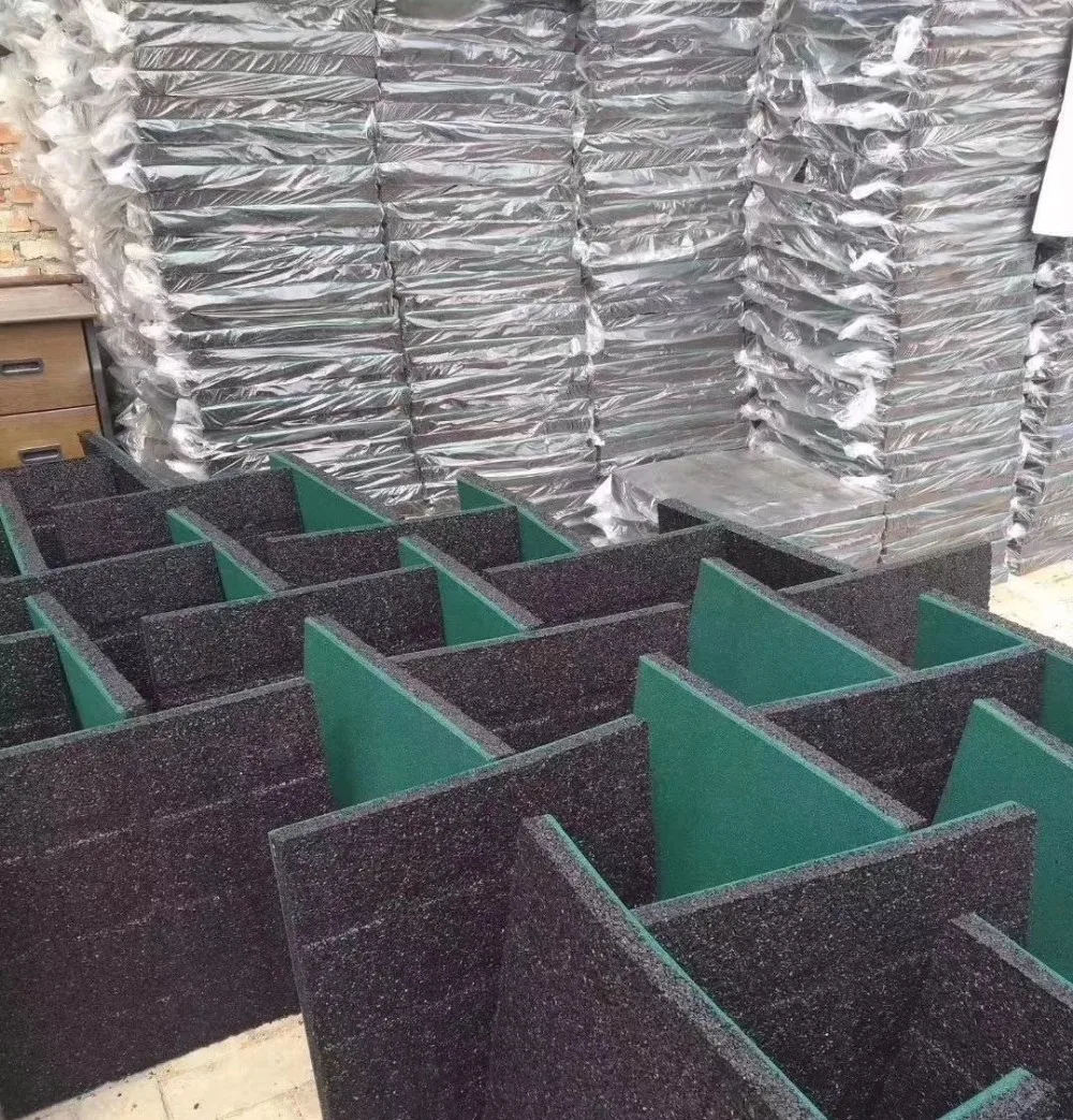 20MM Outdoor Playground Rubber Flooring Mat Tiles For Child Recycle Rubber Playground Flooring