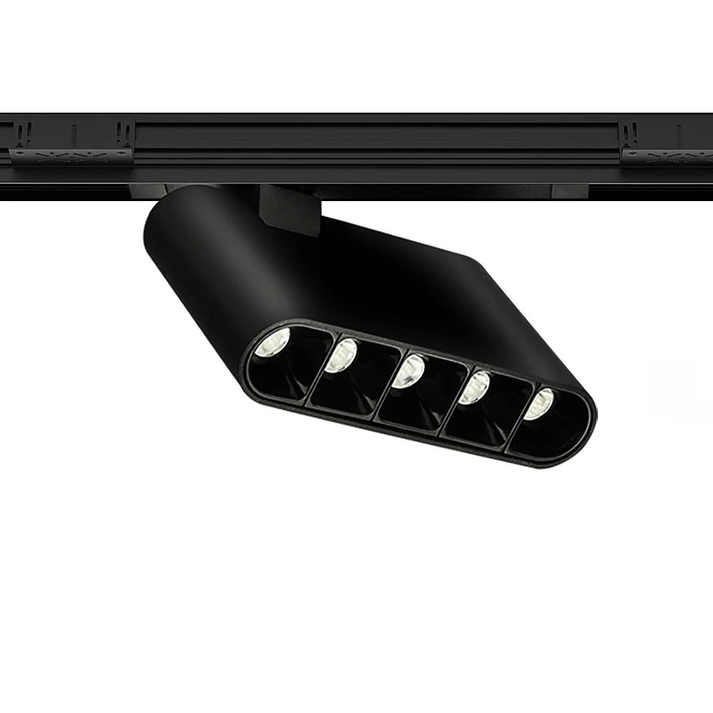 SCON 48V Ceiling Led Track Lighting System Surface Mounted Spotlight Grille Fold Cob Ultrathin Led Magnetic Track Light