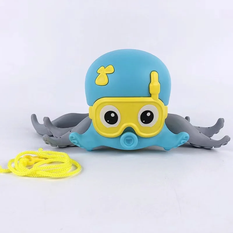 
New creative amphibious octopus splashing toys children wind-up bathroom toys 