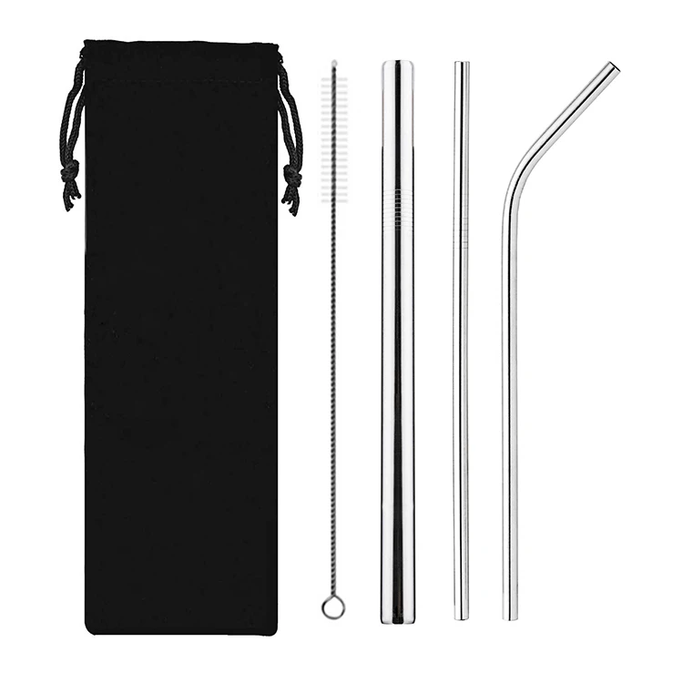 Eco friendly products 2020 reusable metal drinking stainless steel straw