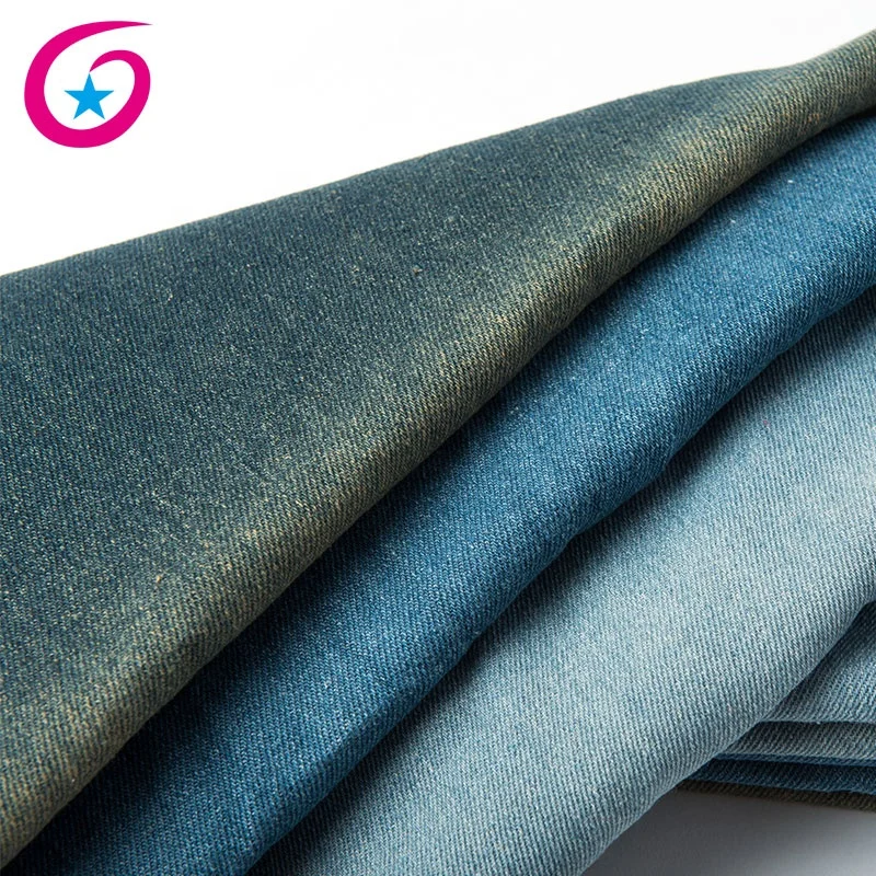 Wholesale fashion recycled poly cotton denim fabric for bags hats making