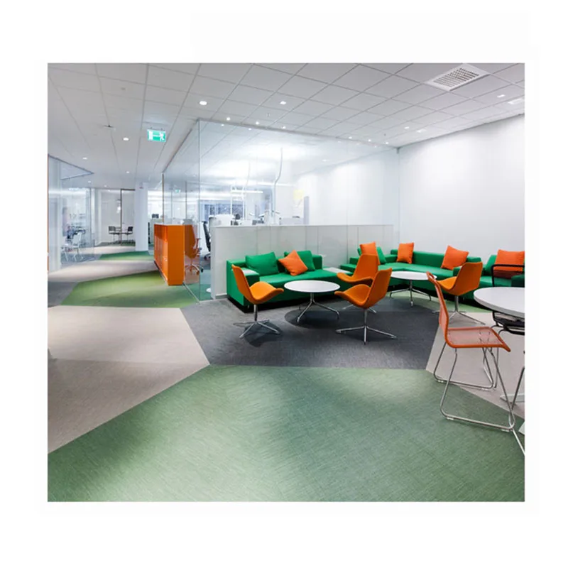 Tile Parket Flooring for Restaurants Factory Direct Laminate Vinyl Fashion Durable Woven Whole Sale Placemat Simple Color Indoor