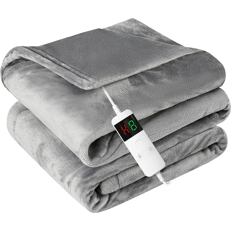 Super Cozy Soft Sherpa Heating Throw 10 Heating Levels And 8 Hours Auto Off Nature Heated China Electric Blanket