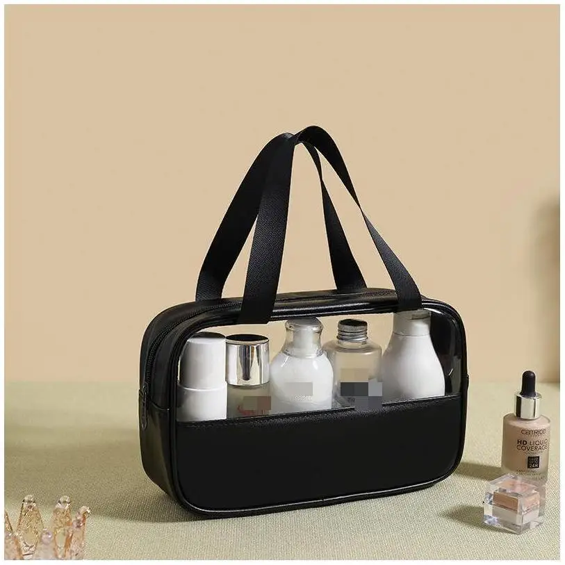 Cosmetic Tote Bags Men Zipper With Led Mirror Velvet Drawstring Sublimation Terry Cloth Leather silicone make up bag