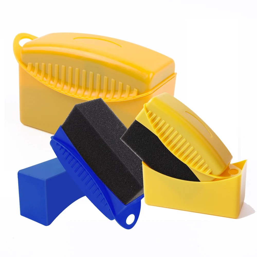 Car Professional Wax Foam Polishing Sponge Car Wash Curved Foam Sponge EVA Cleaning Tool Auto Care U-Shape Tyre Tire Brush