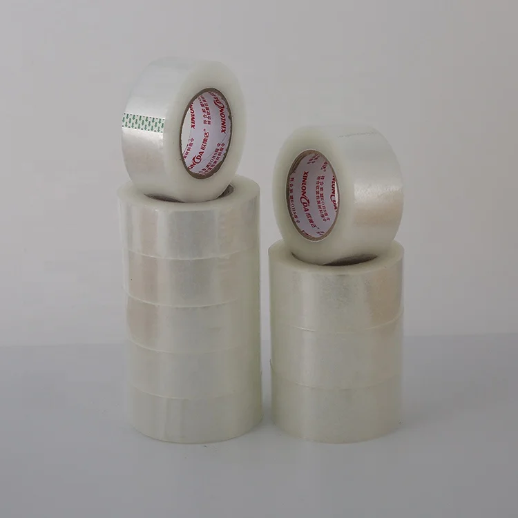 Free Sample 45mm 60yd Box Sealing Bopp Carton Shipping Waterproof OPP Packing Transparent Shipping Adhesive Tape for Sealing