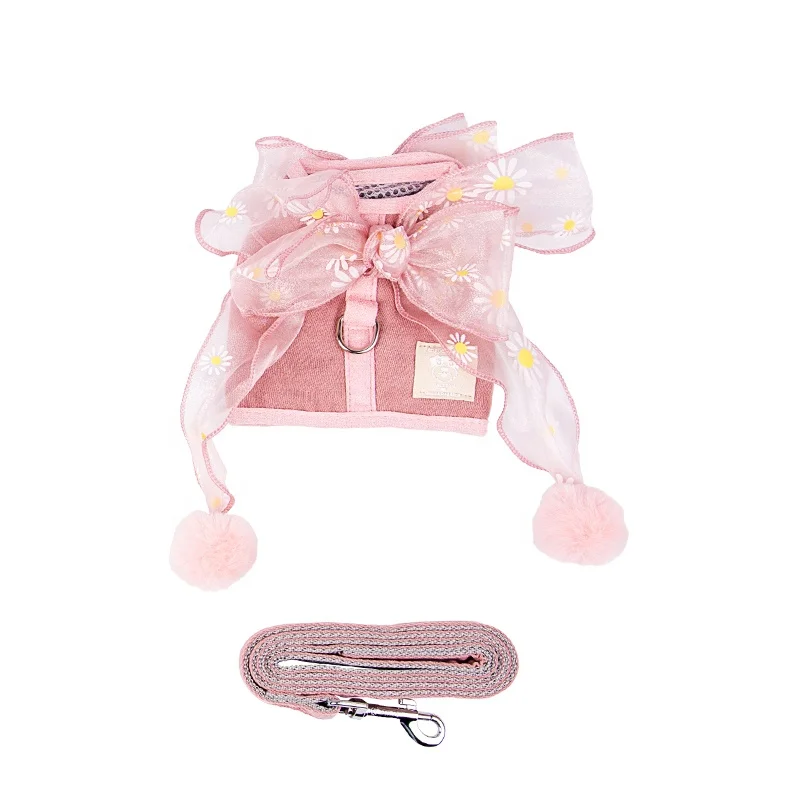 
Amazon Best Factory Puppy Harness Manufacturers Luxury Chien Harness Leash Set Pet Dog 