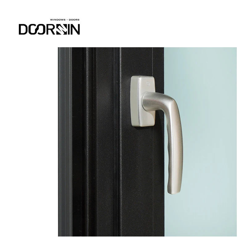 NFRC Certified Energy Saving Security Tilt Turn Windows Hurricane Impact Black Double Glazed Aluminum Windows