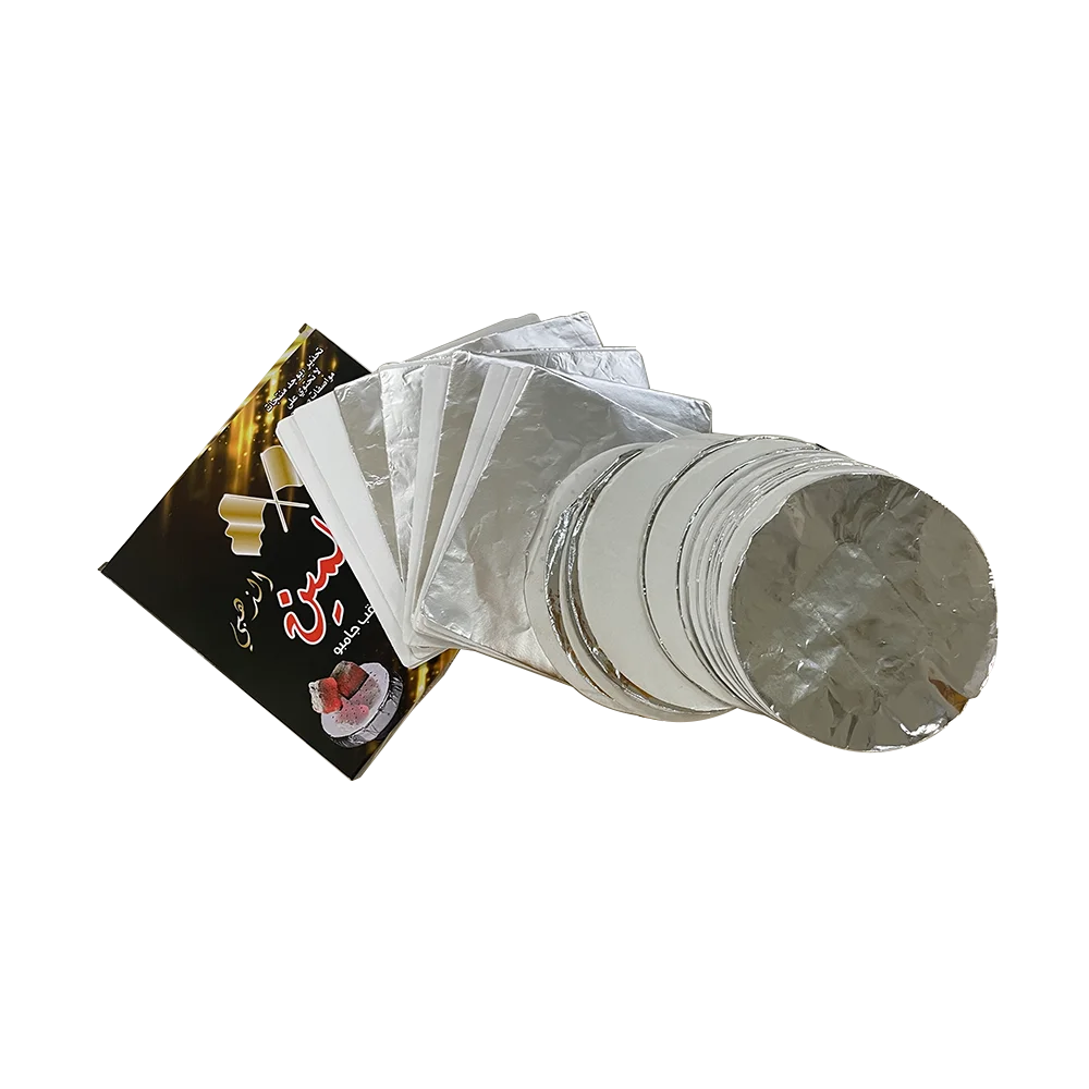 Customized Size High Temperature Resistant Food Grade Aluminum Foil Sheet For Hookah With Hole
