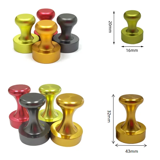 neodymium small metal abs color magnet push pin, push pins magnets fridge magnets