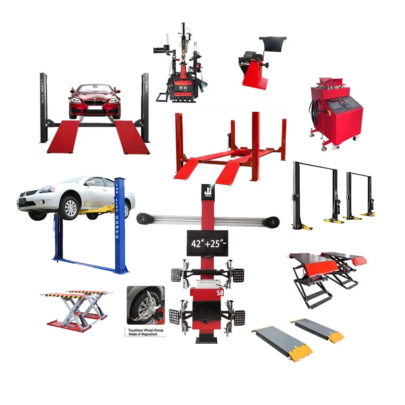 3D Wheel Alignment Tire Changer Machine Car Lift Combo Full Set for Vehicle Equipment for Tire Workshop