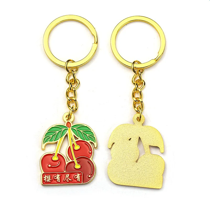 Factory Wholesale Metal Key Chain Holder 2d 3d Company Logo Letter Keyring Custom Enamel Keychain