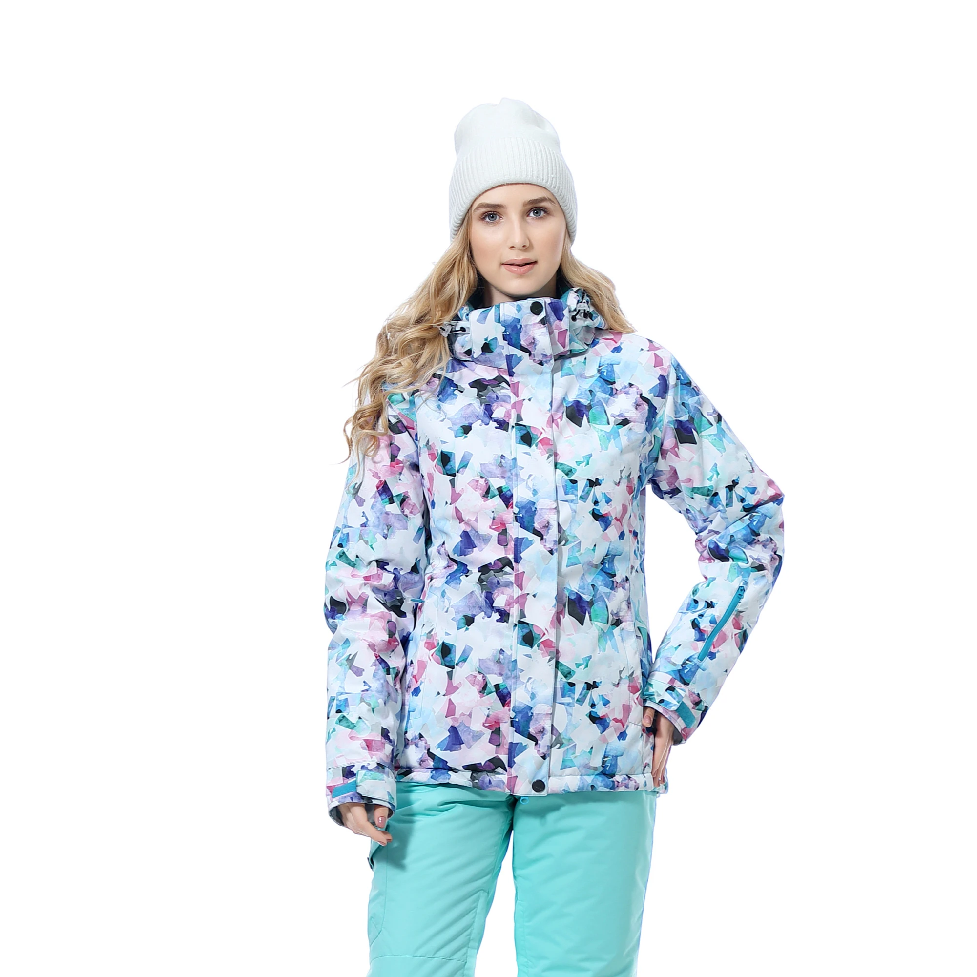 2021 Custom Logo High Quality Waterproof Casual Jacket Coat Women Winter Jacket Parka Coats Ski Jackets for Female