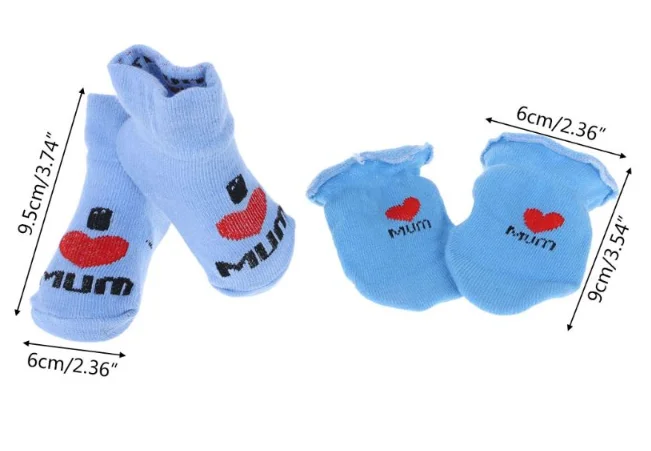 Mesh baby Baby mittens set,baby socks,cotton baby mittens