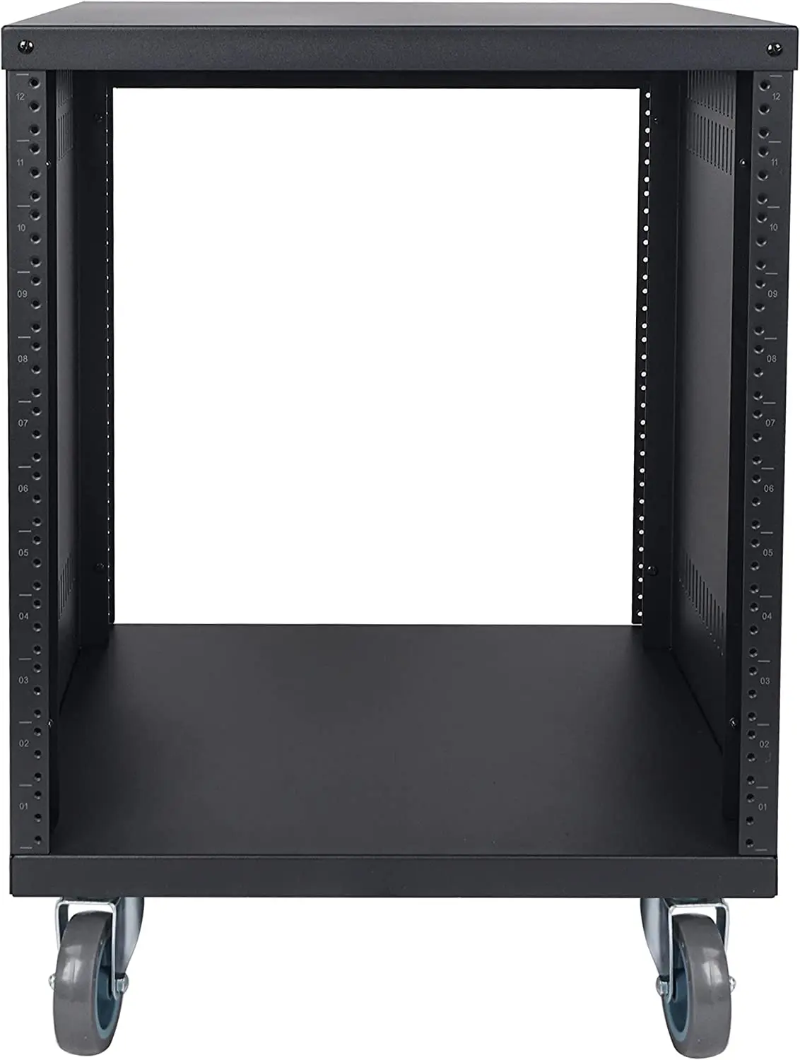 Custom 2U 4U 6U 8U 12U Power Amp Rack Mount Server Case Flight Studio DJ Aluminum Box