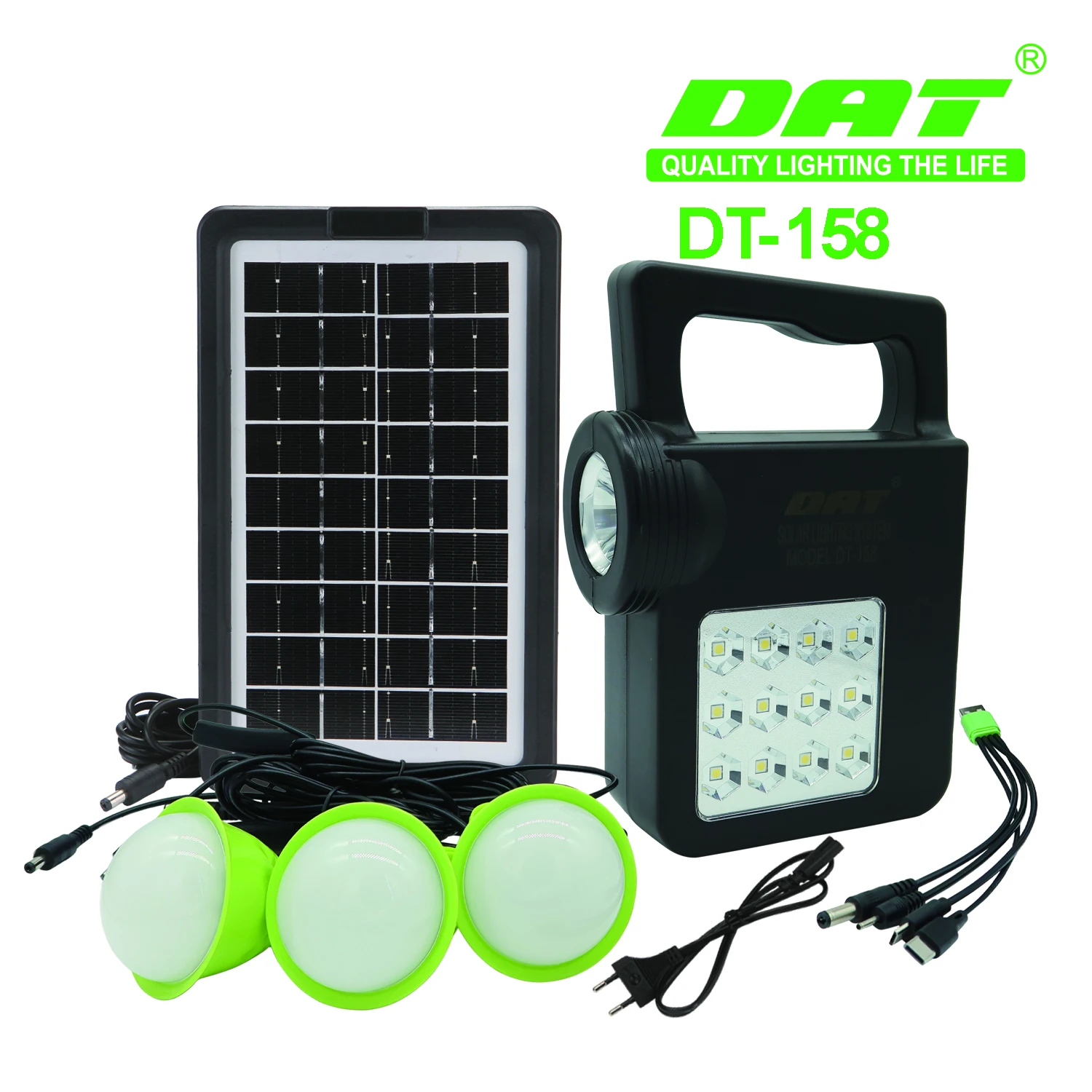 DT-158 DAT portable search solar lighting small system outdoor emergency charging lights