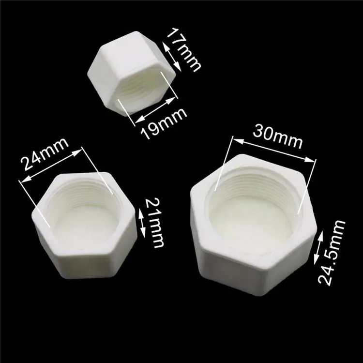 Female Thread Plastic Cap Pipe End Plugs Garden Water Pipe Waterstop End Caps Connector