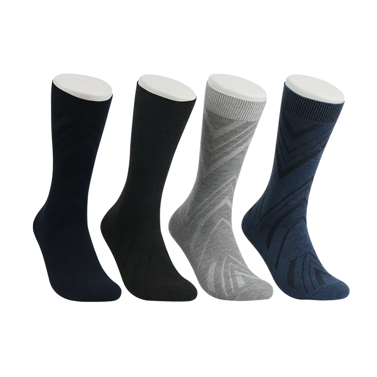 good quality mens polyester cotton business dress socks casual crew socks for men