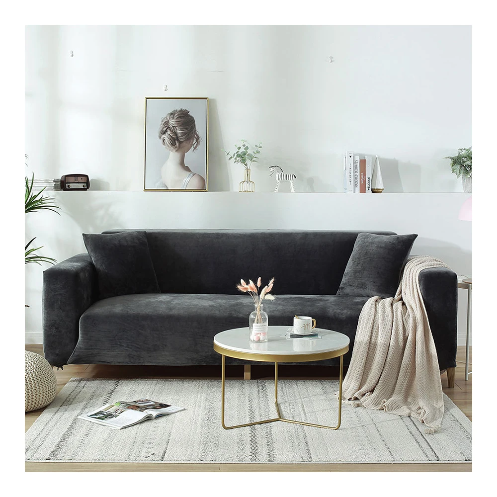 Утолщенной универсальный высокое качество чехол 1/2/3/4 местный диван с обивкой из бархатной ткани, огранка из эластичного материала, чехол для дивана