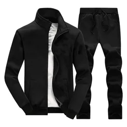 Zipper tracksuit for mens polyester clothes jogging sportswear custom tracksuit with logo