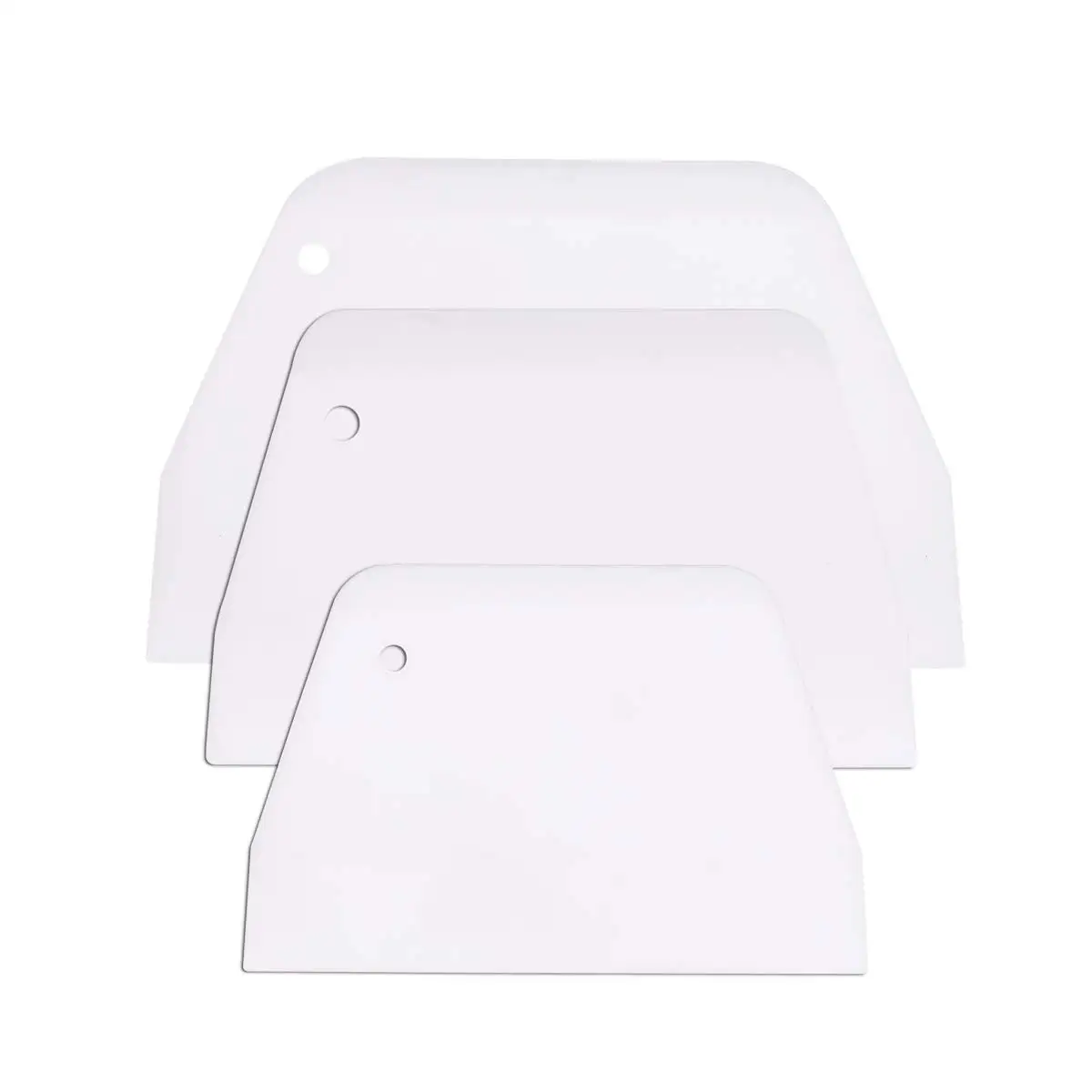 Factory Custom Dough Cutter Bench Scraper Plastic Flexible Bowl Scraper for Baking Bread Cake  Fondant Icing