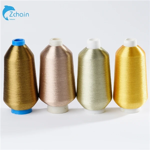 Free Sample China M MX MH MS type metal gold elastic metallic thread yarn for embroidery