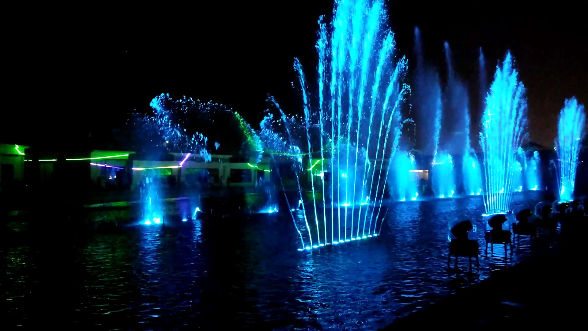 stainless steel sea-gull nozzle music dancing water fountain