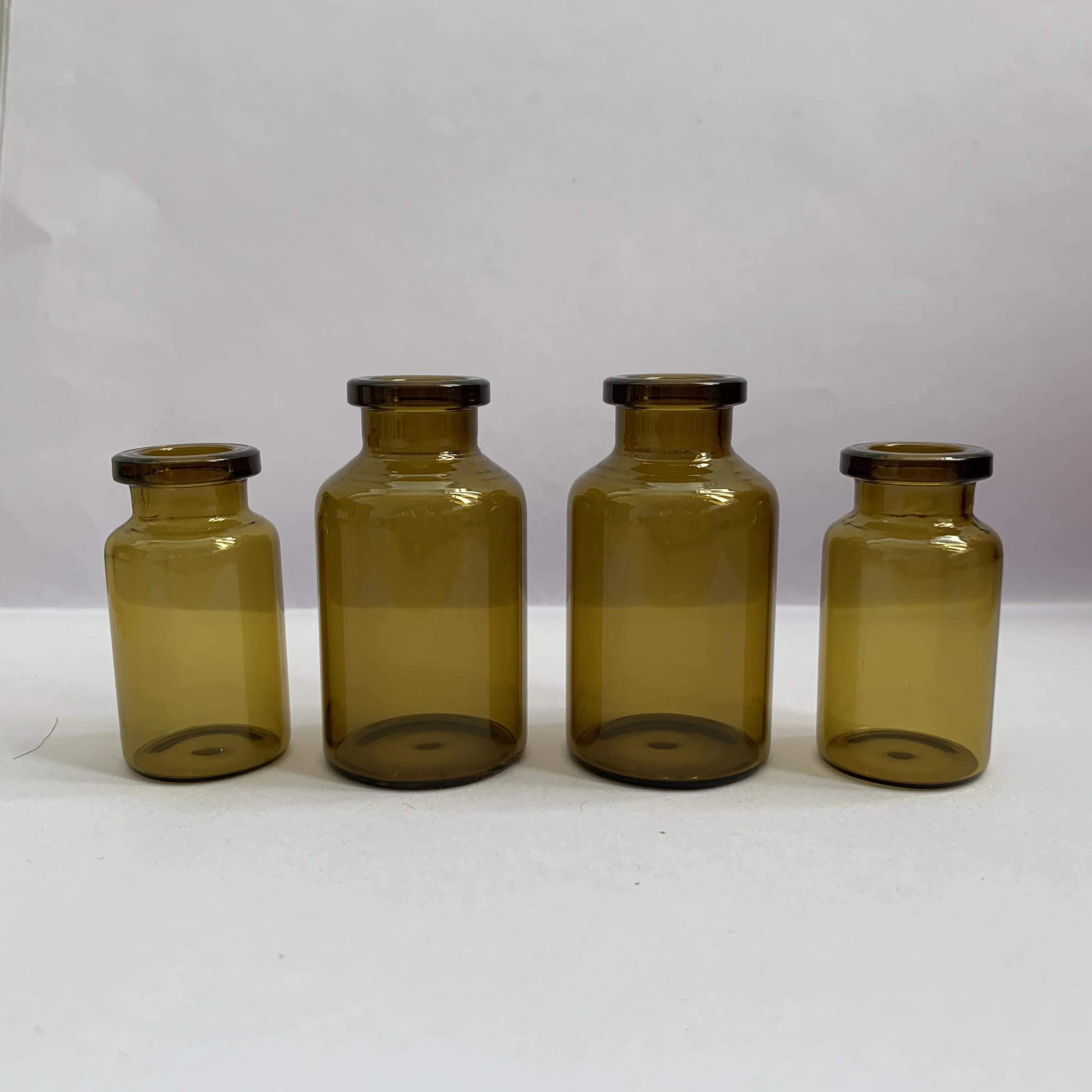 2ml 3ml 5ml 7ml 10ml 20ml 30ml amber tubular borosilicate glass vials
