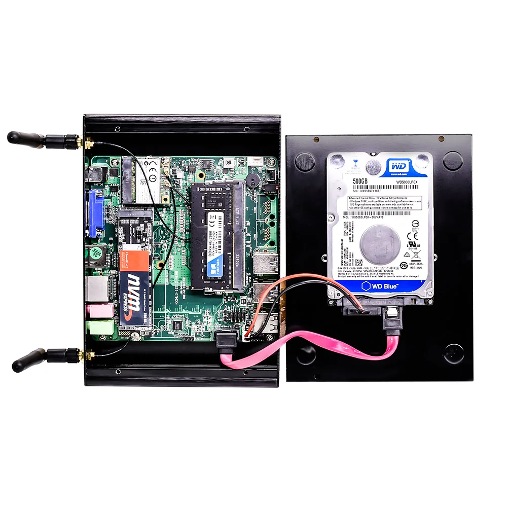 Topton Mini PC Core i5-8265U  Fanless i211 LAN 6*USB RS232  Firewall Appliance AES-NI pfSense Computer Router