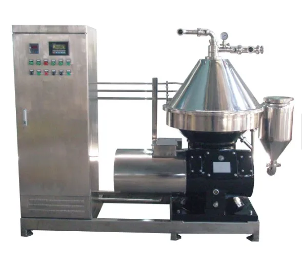 High efficiency automatic separating disc stack algae harvest centrifuge