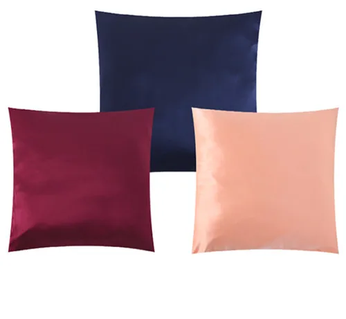 100 Silk pillow Car cushion and pillow AB Double sided zipper hug pillow Square silk pillowcase 19 momme silk