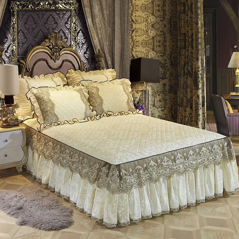 Bed Skirt Single Piece Princess Wind Hats Do Not Pilling Shrinkage Simple Style