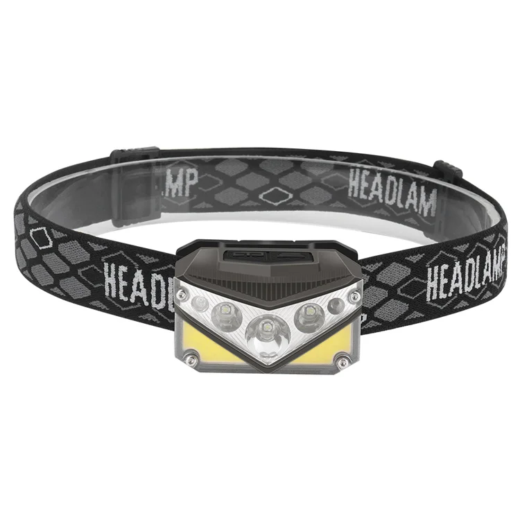 BORUiT New Headlamp High Lumen Lithium Battery Waterproof Led Headlamp Outdoor with Portable Hidden Hook Lighting