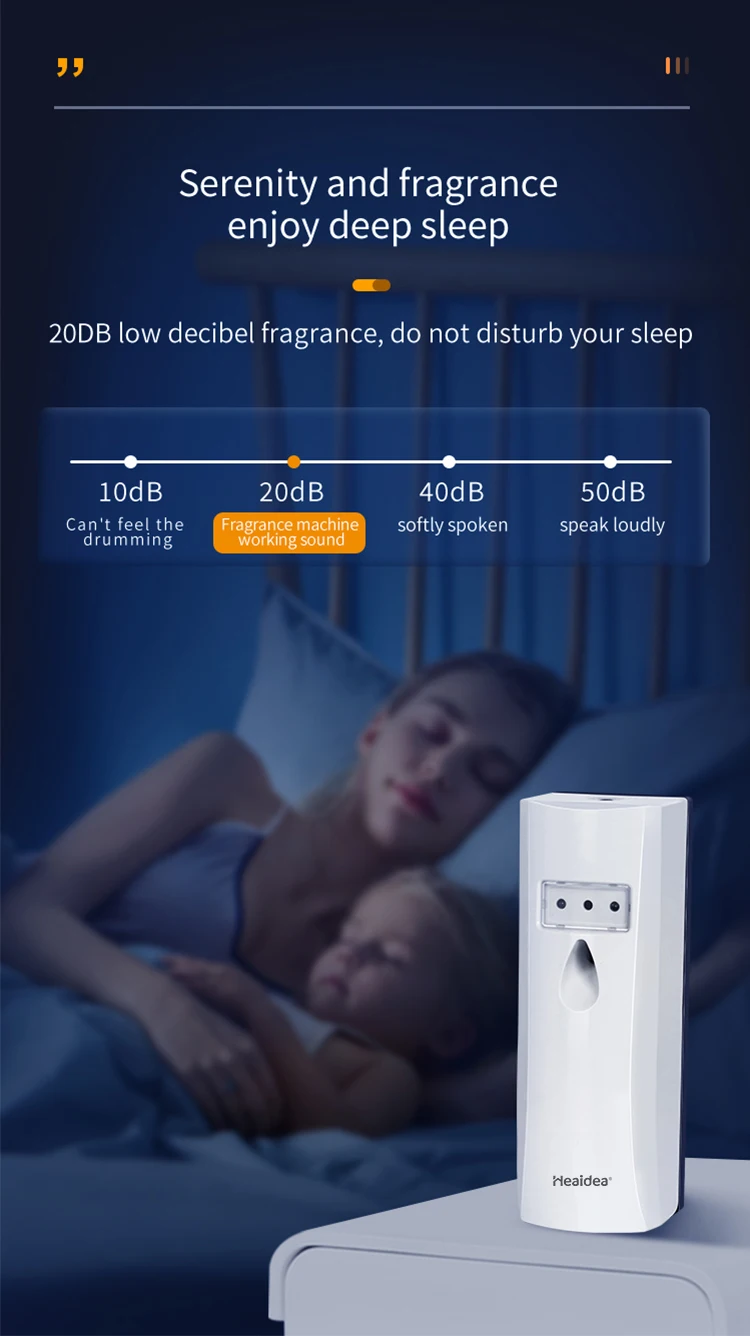 Heaidea bathroom toilet wall mounted remote control smart perfume dispenser automatic air freshener dispenser