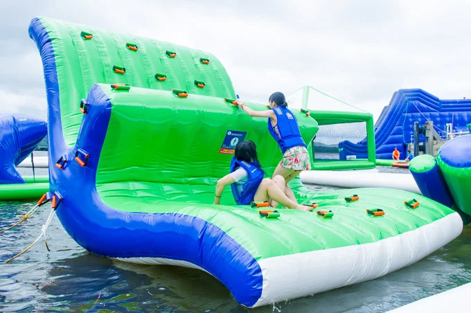 Custom Aqua Park Used Floating inflatable floating water park Water Games Jumping Bouncer gonflable water park