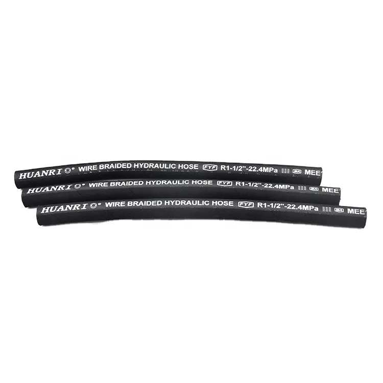 SAE100r2at Wire Steel Braided Hydraulic Rubber Hose