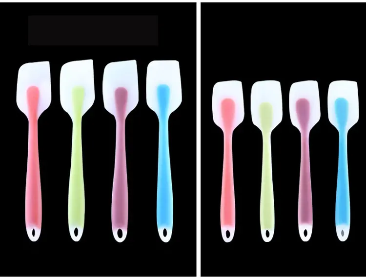 China Manufacturer Stock Baking Tool Cream Scraper Silicone Spatula