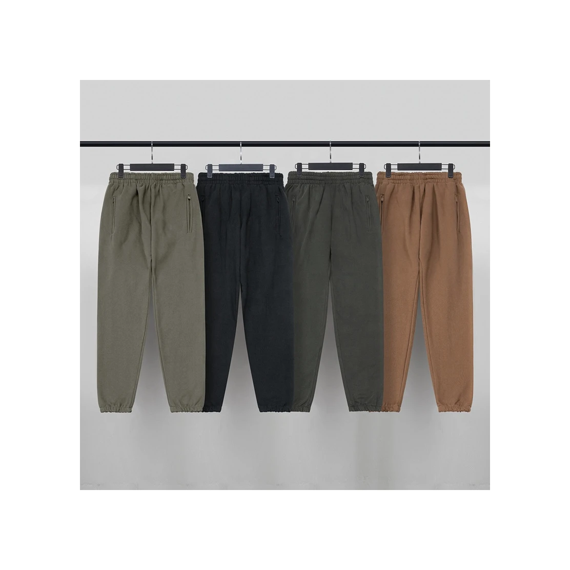 High Quality Black Sweatpants Men Sweatpants Cotton/ Polyester Joggers