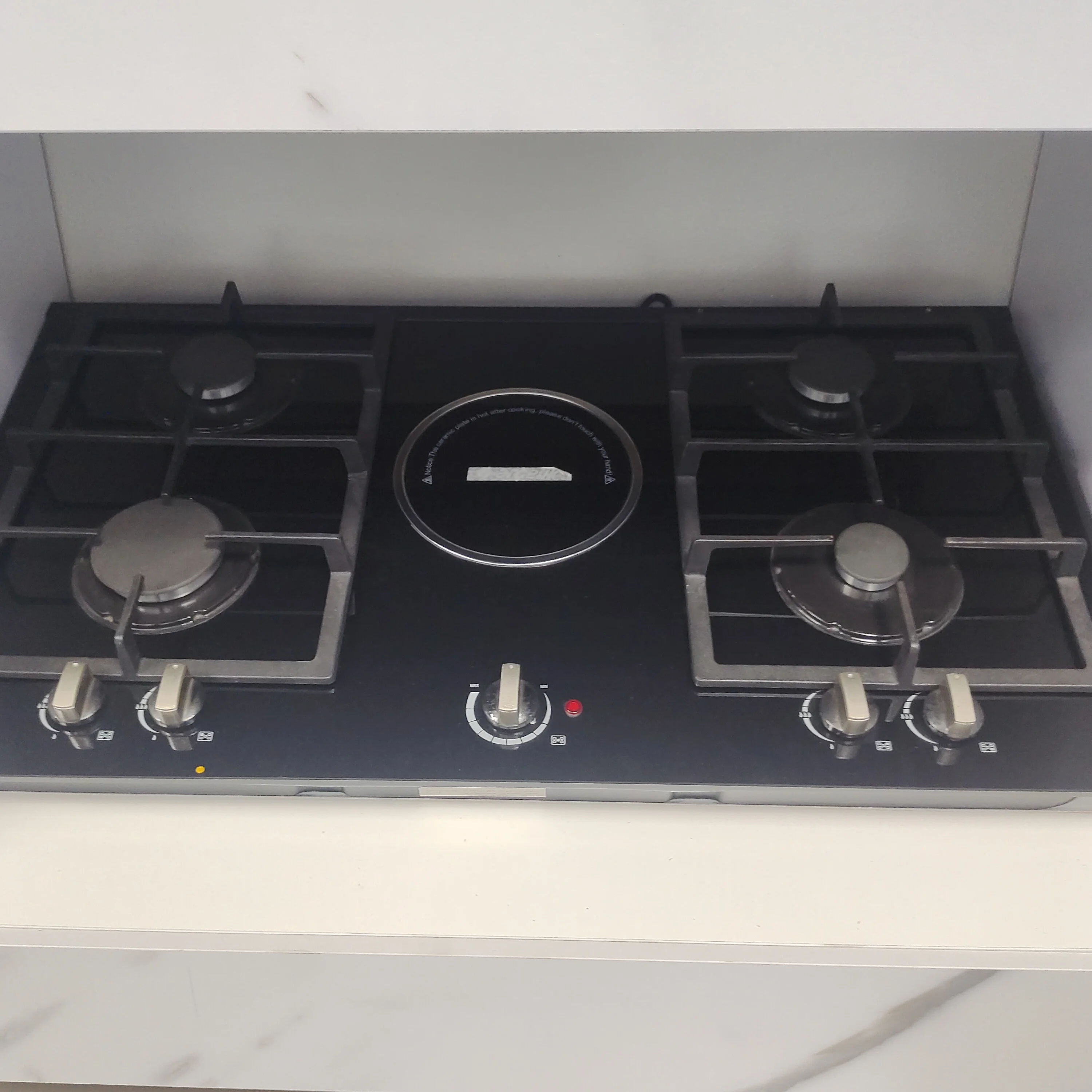 OEM Cooking Appliance Countertop Built in 3 Gas Burner 2 Electric Burner Electric and Gas Cooker Stove