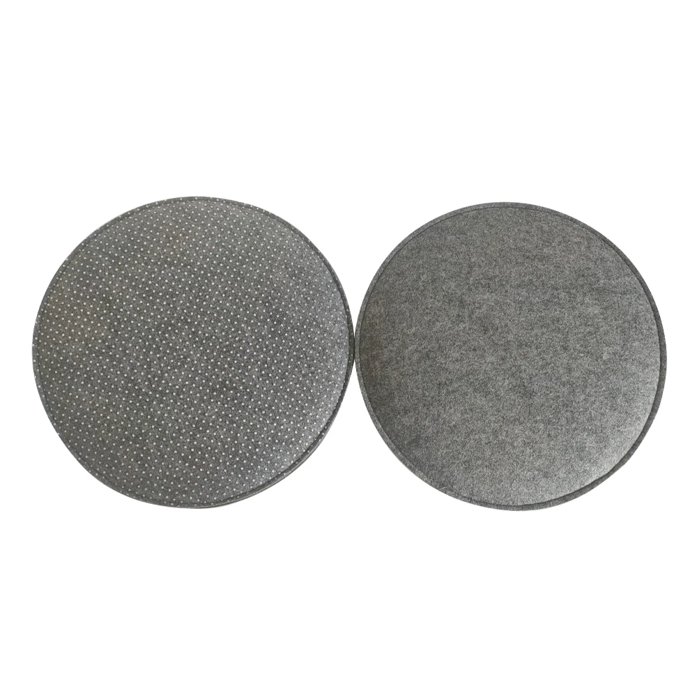 Custom Office Chair Pad Round Chair Seat Cushion Wool Felt for Home Office Opp Bag Foam Square Customization Knitted 4MM 50PCS