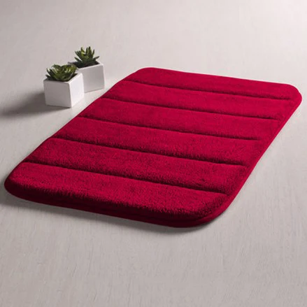 Memory Foam Kitchen Living Room Bathroom Toilet Floor Absorbent Non-Slip Coral Velvet Household Mat Carpet and Rug