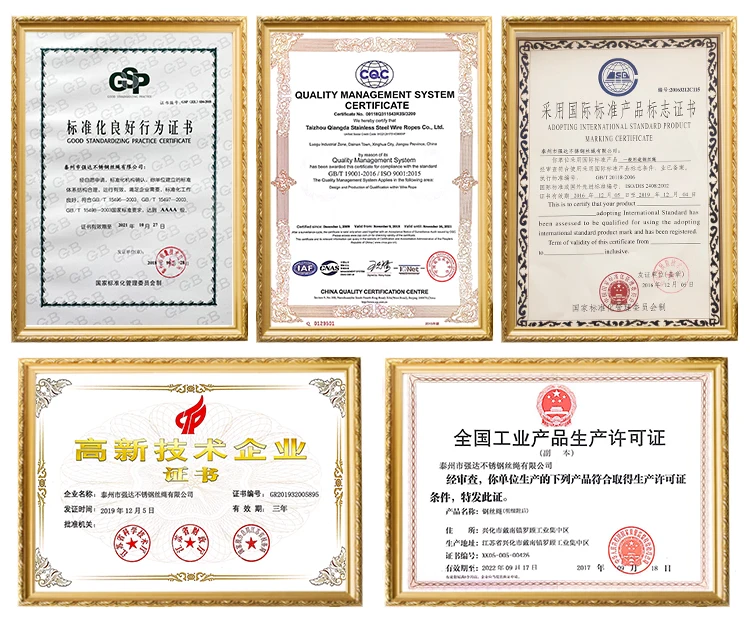 Safety PVC Nylon Coated Stainless Steel Wire Rope for balcony or stairs