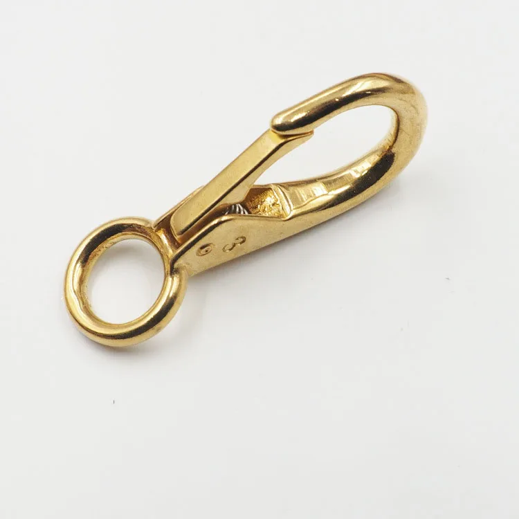 Solid brass lobster swivel snap hook