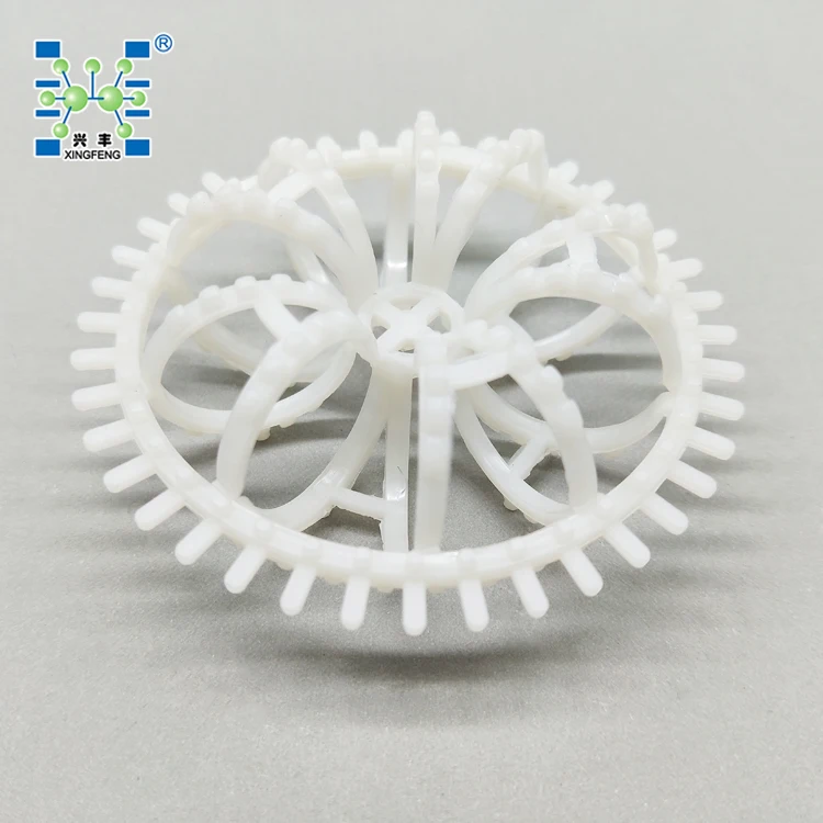 Plastic PP Fi-Delox Packing Media Teller Rosette Ring