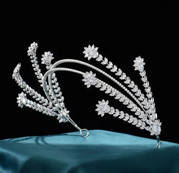 European Style Fashion Design Baroque Headband Niche Photo Studio Crystal Cheap Girls Personalized Large Pageant Tiaras Tiara