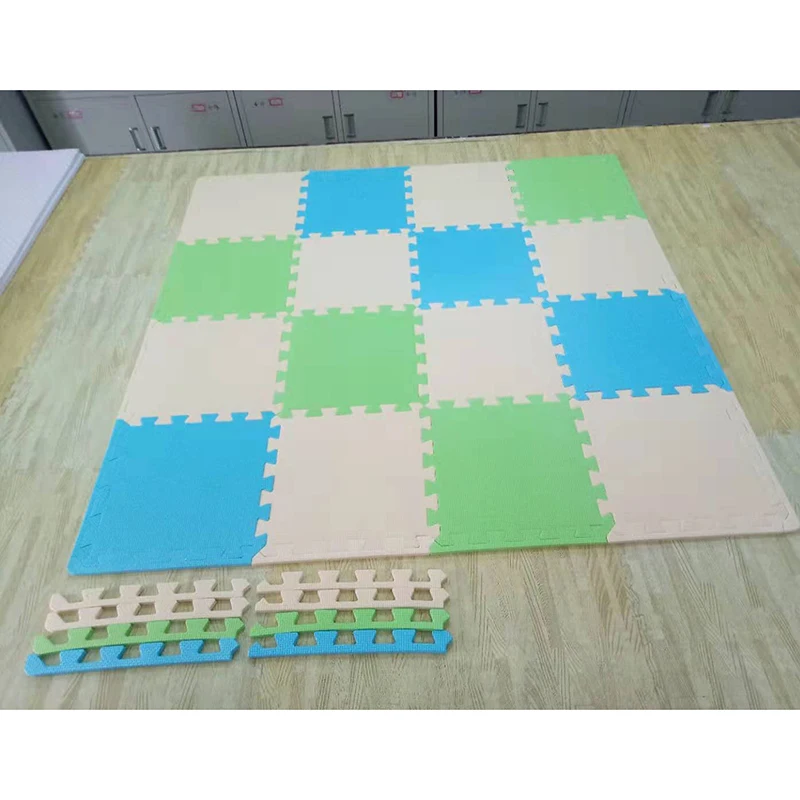 Baby Play Mat Foam and Thick EVA Foam Puzzle Mats With Fence Non-toxic