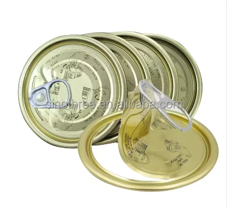 Factory Sale 202# 211# 300# 307# 401# 601# Tinplate TFS Easy Open Can Lid / End For Food Tin Can Sealing