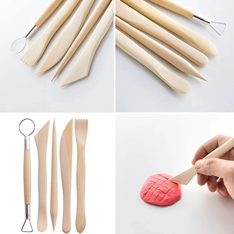 ceramic tools 14-piece set, clay clay-plastic materials, carving knives, balls, sticks, wave points, drill pens, clay tools