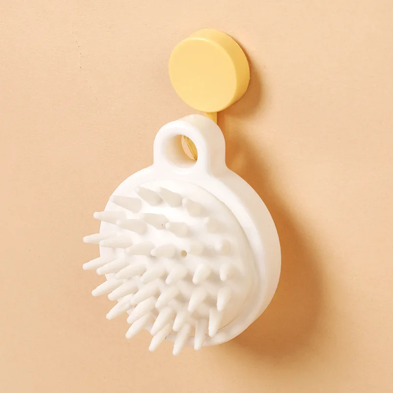Custom Logo Eco Friendly Wheat Straw Handheld Soft Silicone Head Scalp Massager Comb Hair Shampoo Brush Bath Brushes